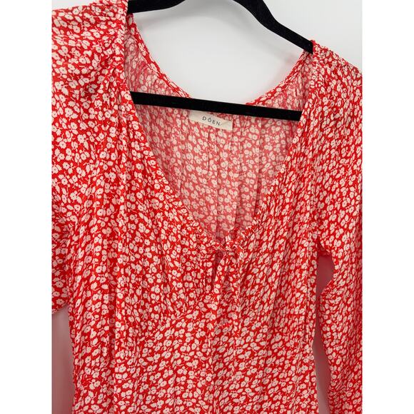 B51 DOEN Ortensia Midi Dress Dainty Floral XS Hillside Bloom Cottage Garden - Picture 7 of 12